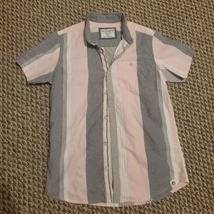 mens free planet button up shirt